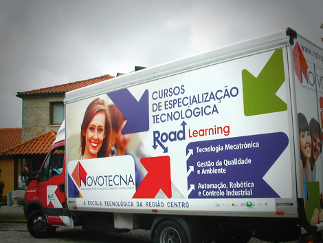 Decoração da viatura Novotecna Road Learning
